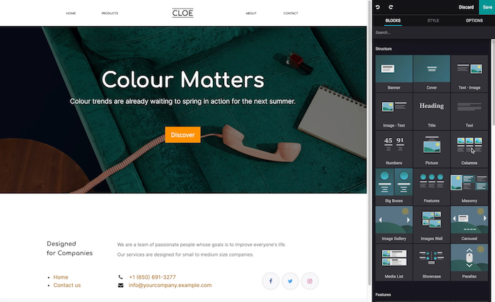 Diseño sitio web para empresas